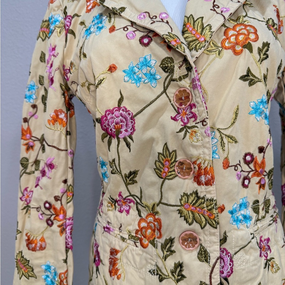 Floral Johnny Was Embroidered Women's Jacket - Picture 2 of 3